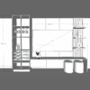 Mueble TV TP-3 medidas Dimensiones del Mueble TV TP-3: 2,40 m alto x 3,17 m ancho